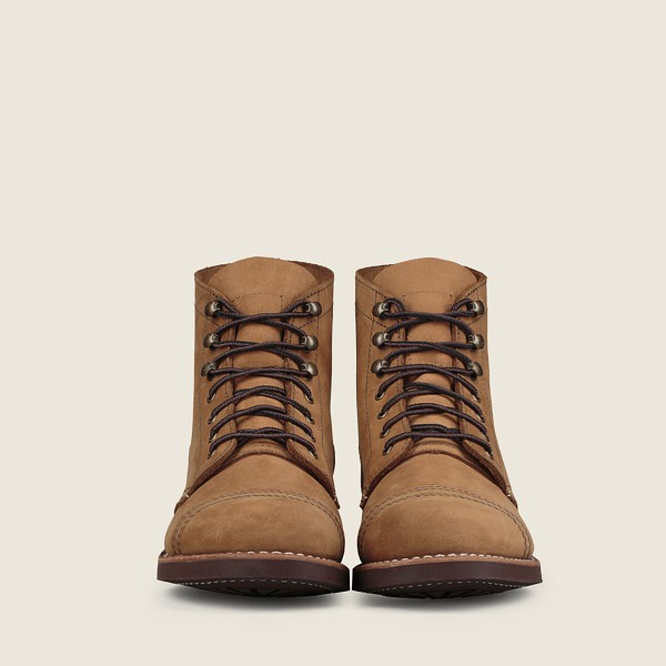 Red Wing Womens Heritage Boots - Iron Ranger - Short Chinook Leather - Khaki - YMI520697